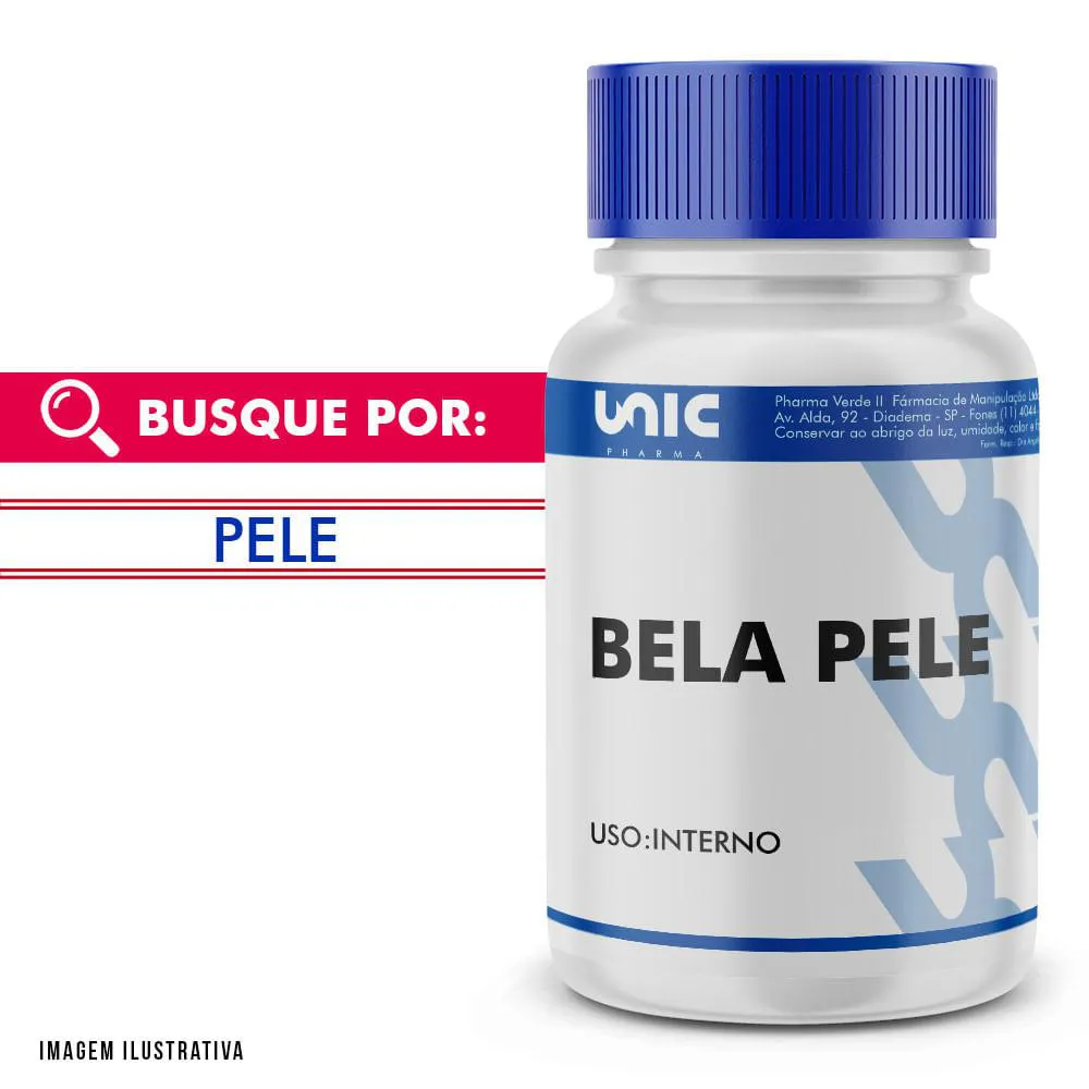 COMPOSTO ANTI MANCHAS FACIAIS "BELA PELE" - 90 CáPSULAS
