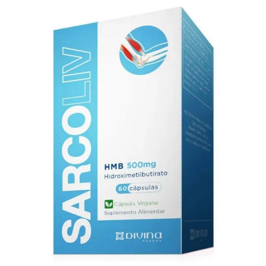 SARCOLIV HMB 500MG 60 CAPSULAS - DIVINA PHARMA