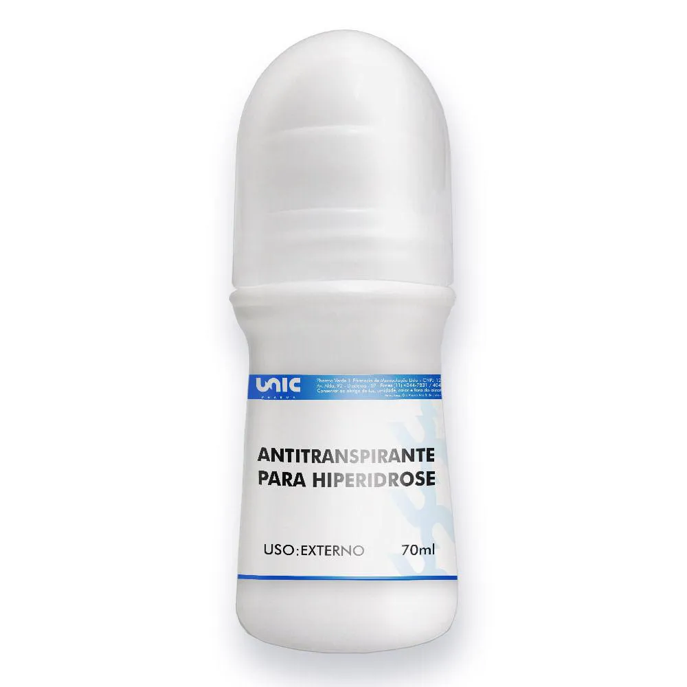 ANTITRANSPIRANTE PARA HIPERIDROSE (SUOR EXCESSIVO) - EM ROLL ON 70ML