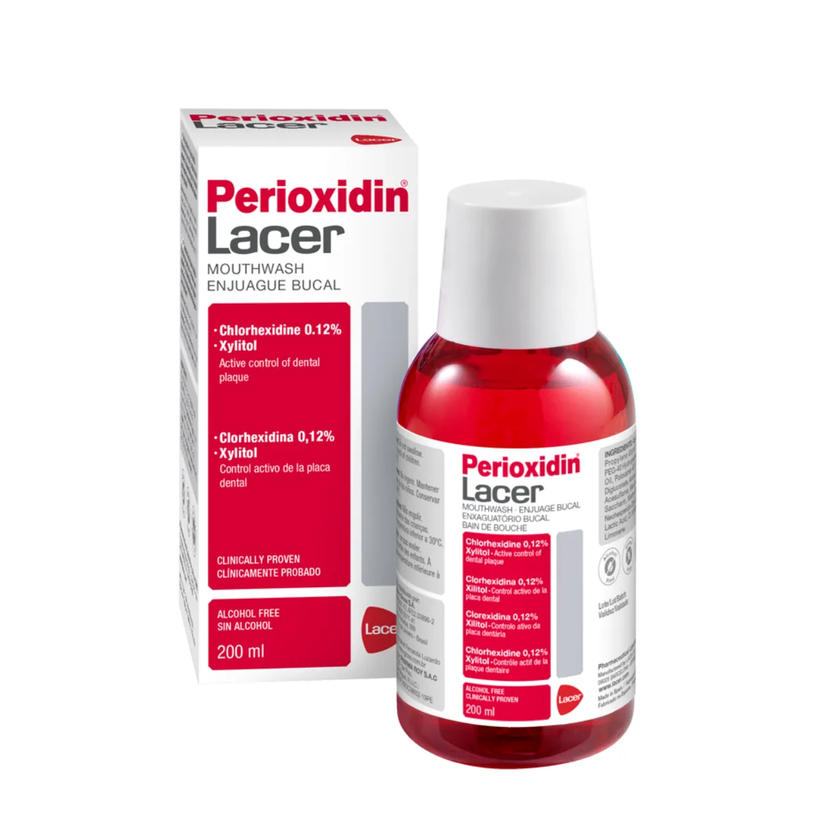 Enxaguante Antisséptico Bucal Perioxidin Sem Álcool com 200ml