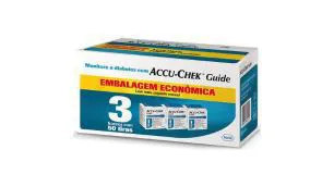 KIT 2X TIRAS REAGENTES ACCUCHEK GUIDE CX. C/ 150 UNIDADES - ROCHE