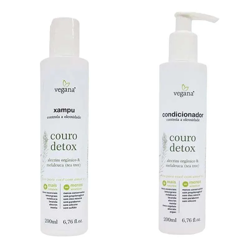 KIT XAMPU + CONDICIONADOR COURO DETOX WNF 200ML