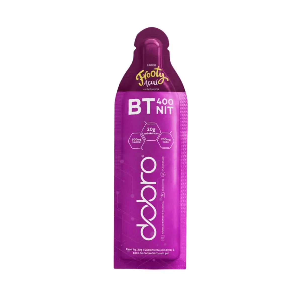 BT 400 NITRATO GEL 1 SACHê 30G CARBOIDRATO FROOTY AçAí DOBRO