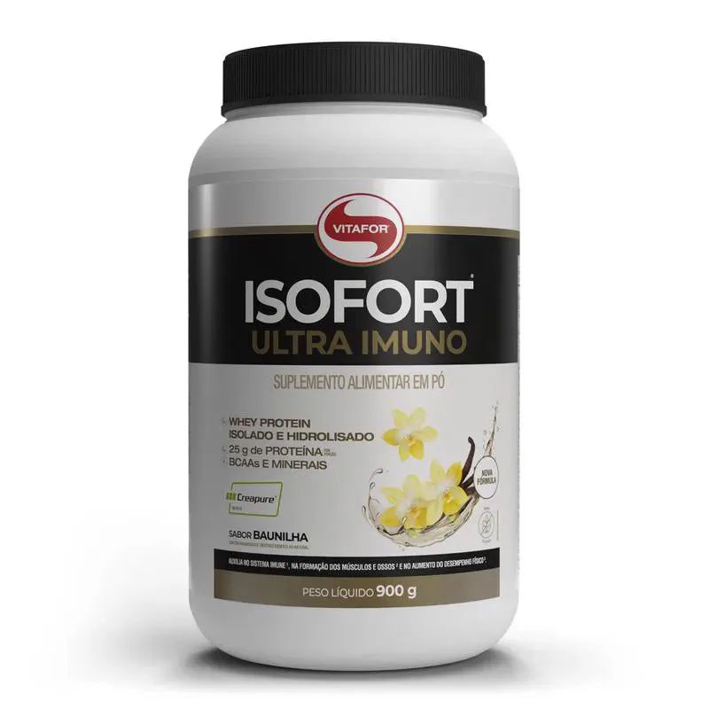 ISOFORT ULTRA IMUNO POTE 900G BAUNILHA