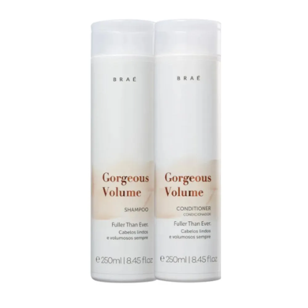 Kit Braé Gorgeous Volume Duo Treatment Diário (2 Produtos)