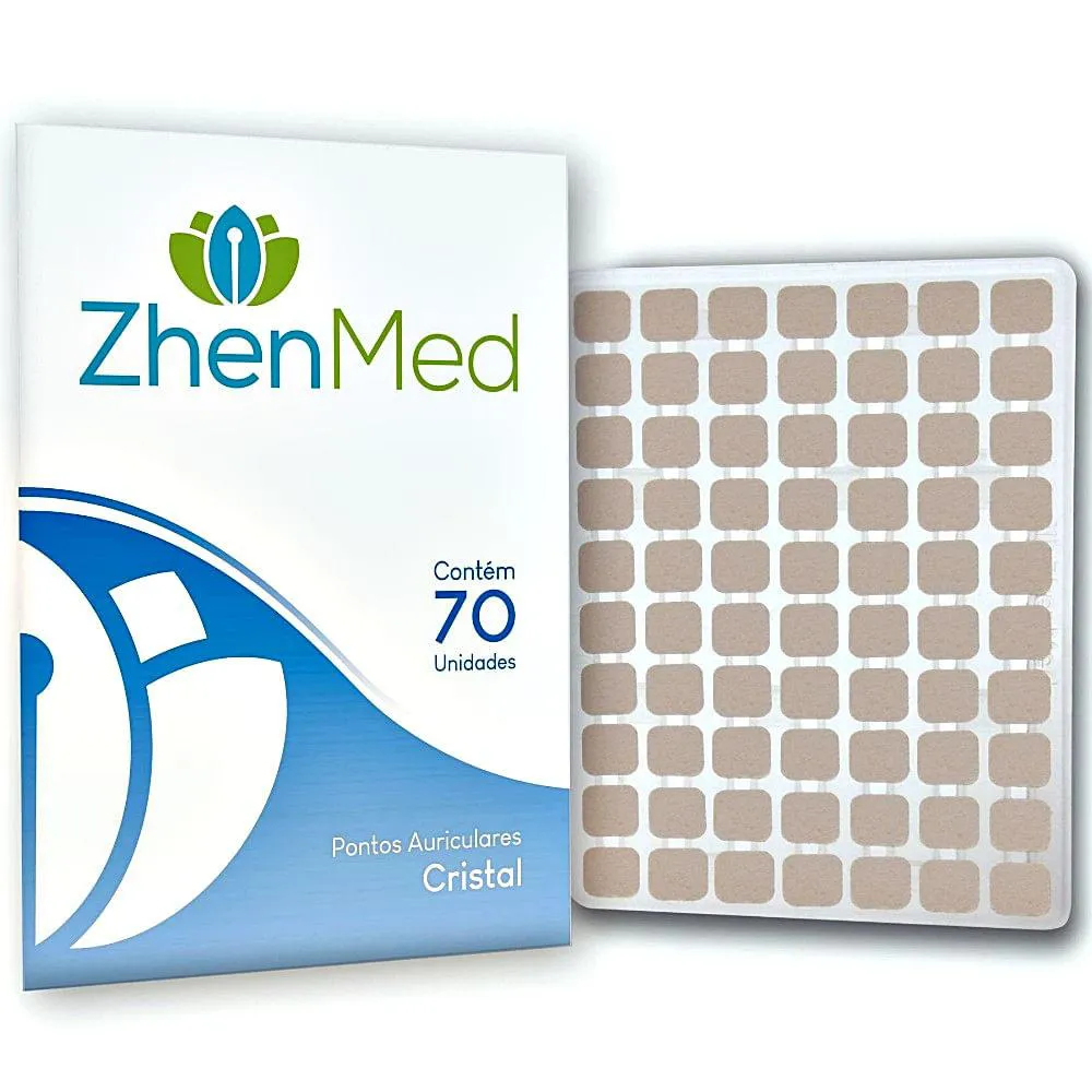 PLACA ACUPUNTURA ZHENMED CRISTAL MICROPORE QUADRADO - 70 UNIDADES