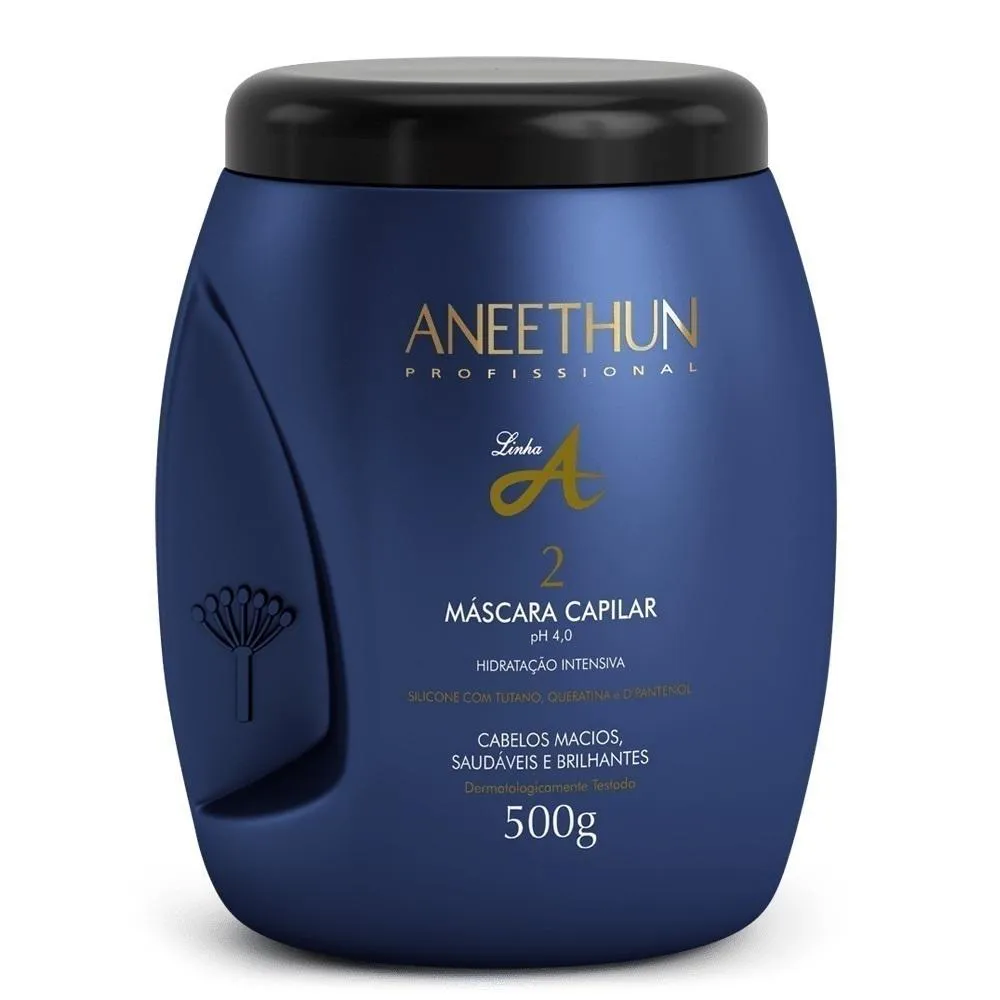 MáSCARA CAPILAR LINHA A - HIDRATAçãO IMEDIATA 500G  ANEETHUN