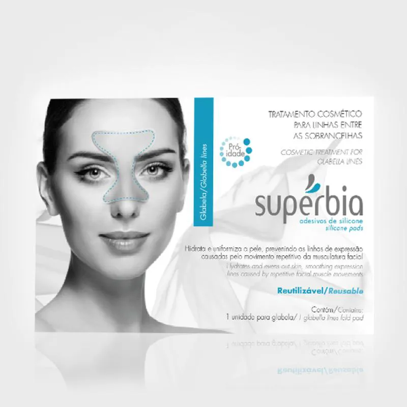 ADESIVO DE SILICONE PARA RUGAS ENTRE AS SOBRANCELHAS (GLABELA)