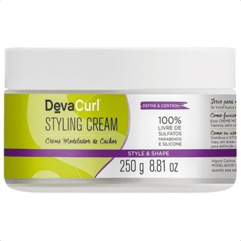 DEVA CURL - STYLING CREAM - CREME MODELADOR DE CACHOS 250 G