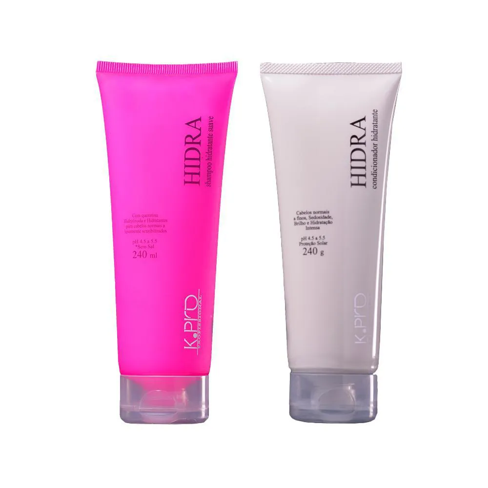 KIT K-PRO PROFISSIONAL HIDRA - SHAMPOO 240G + CONDICIONADOR 240G