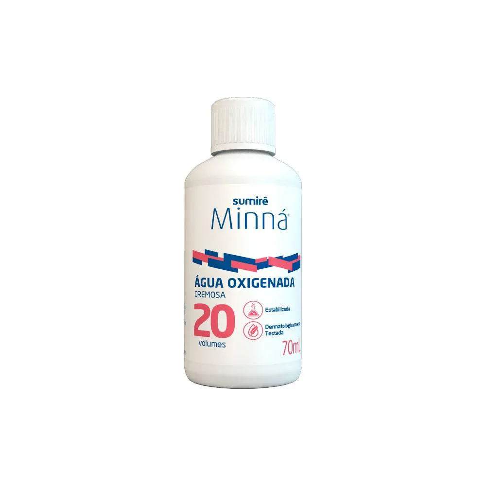 áGUA OXIGENADA MINNá CREMOSA 20 VOLUMES 70ML