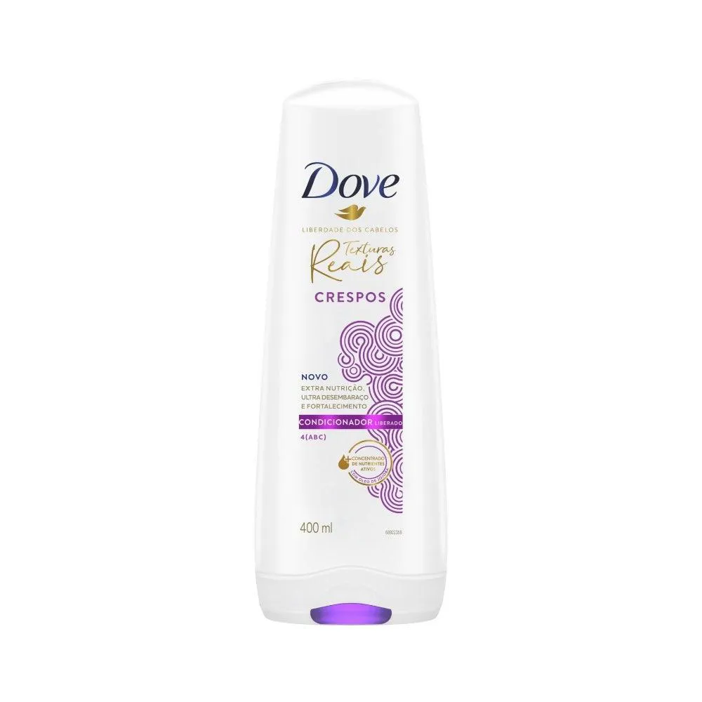 CONDICIONADOR DOVE CRESPO TEXTURAS REAIS 400ML