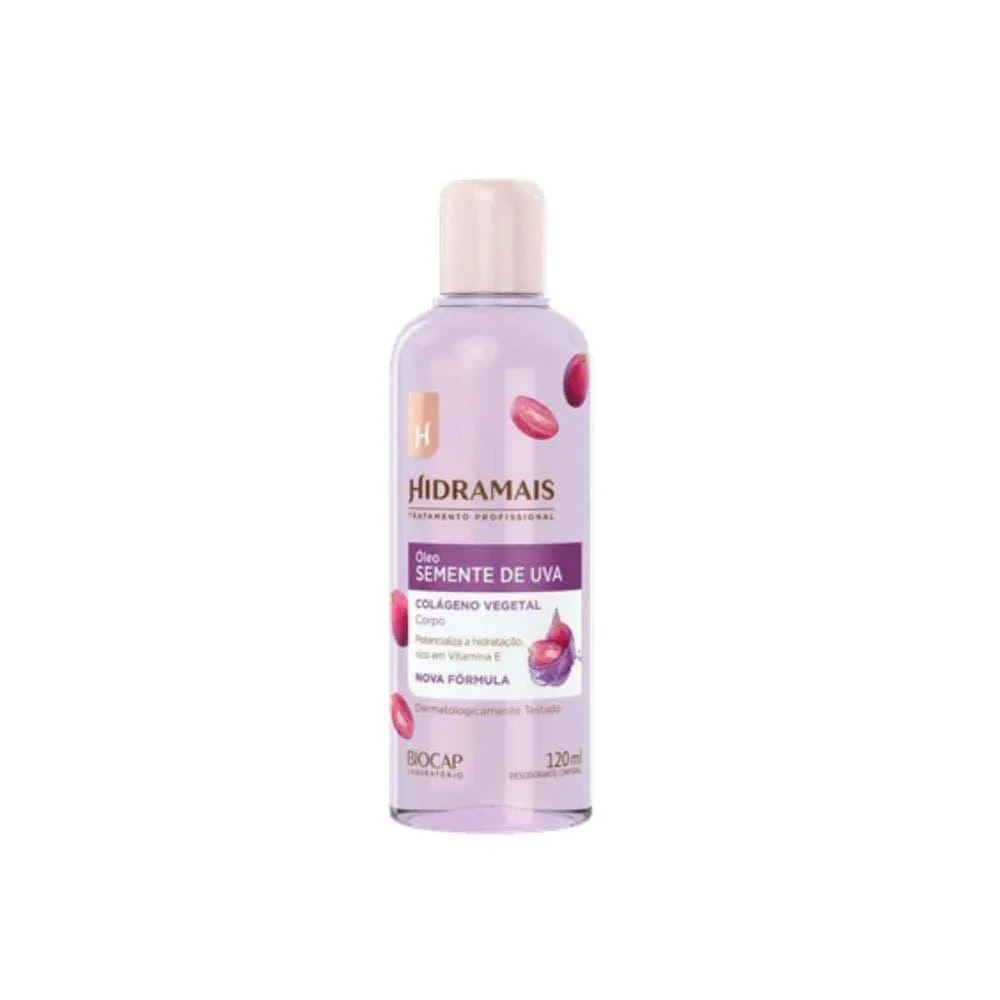 ÓLEO CORPORAL HIDRAMAIS SEMENTE UVA E COLáGENO 120ML