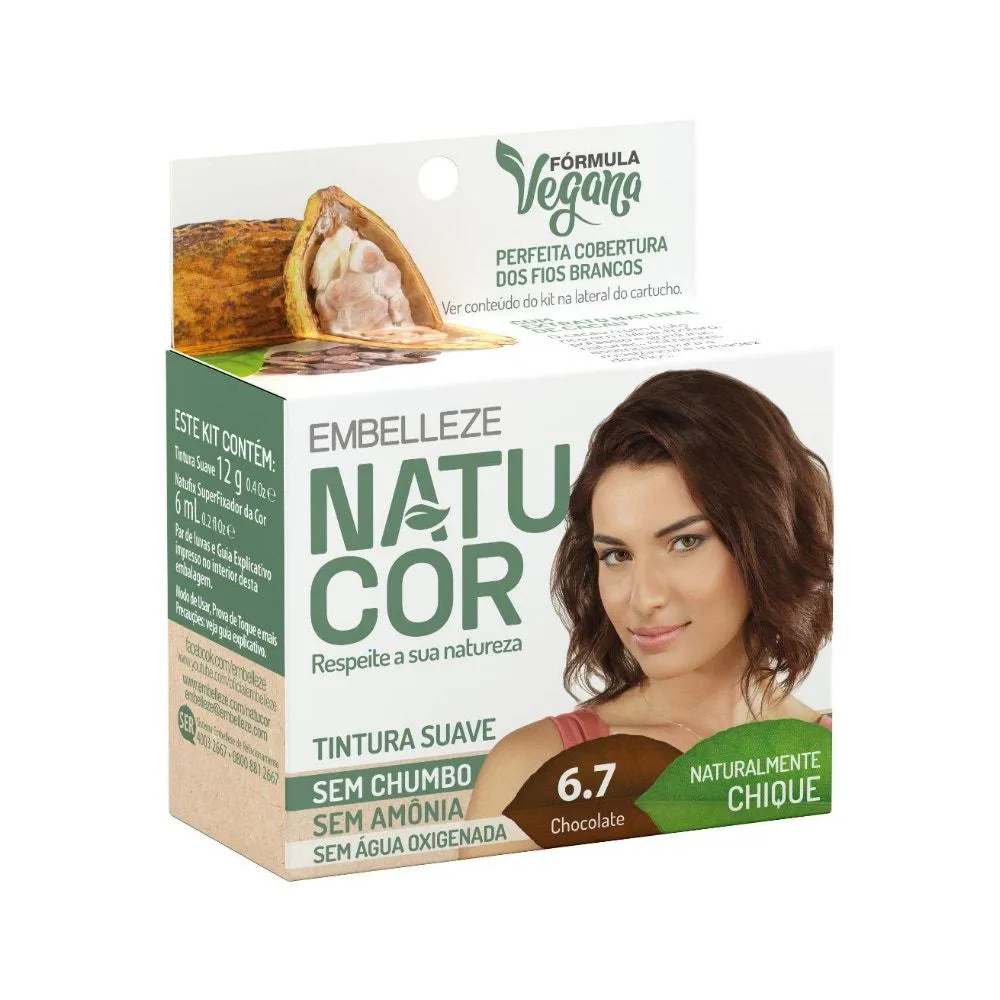 TINTURA NATUCOR IND 6.7 CHOCOLATE