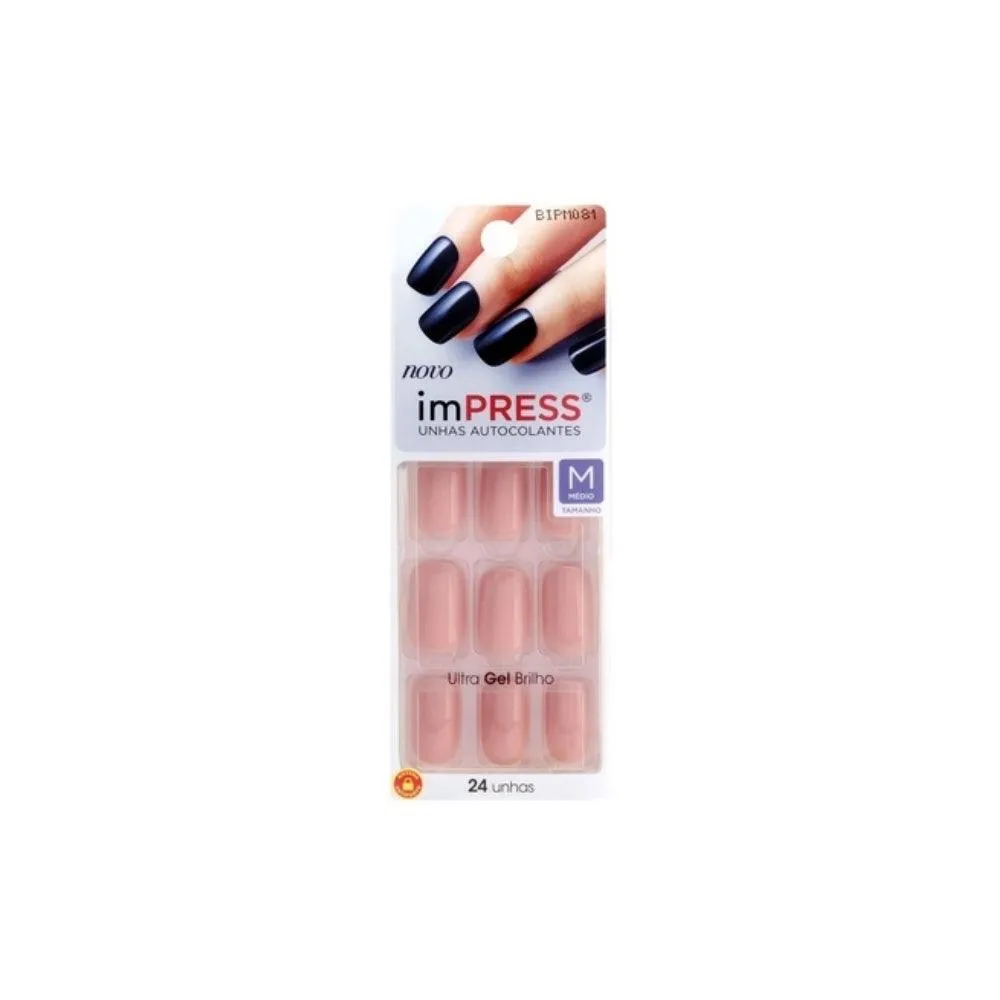UNHAS POSTIçAS KISS IMPRESS COLOR SEA BREEZE