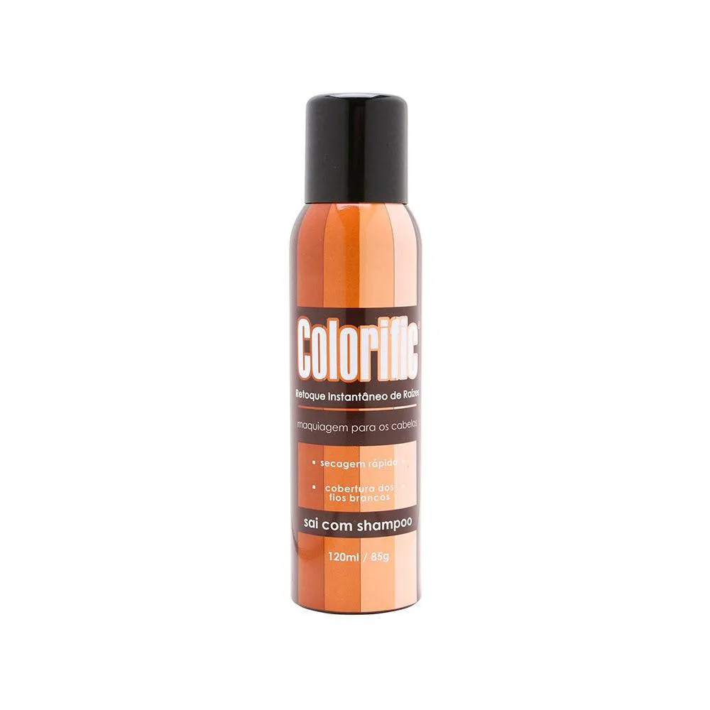 SPRAY RETOQUE DE RAIZ COLORIFIC PRETO 120ML