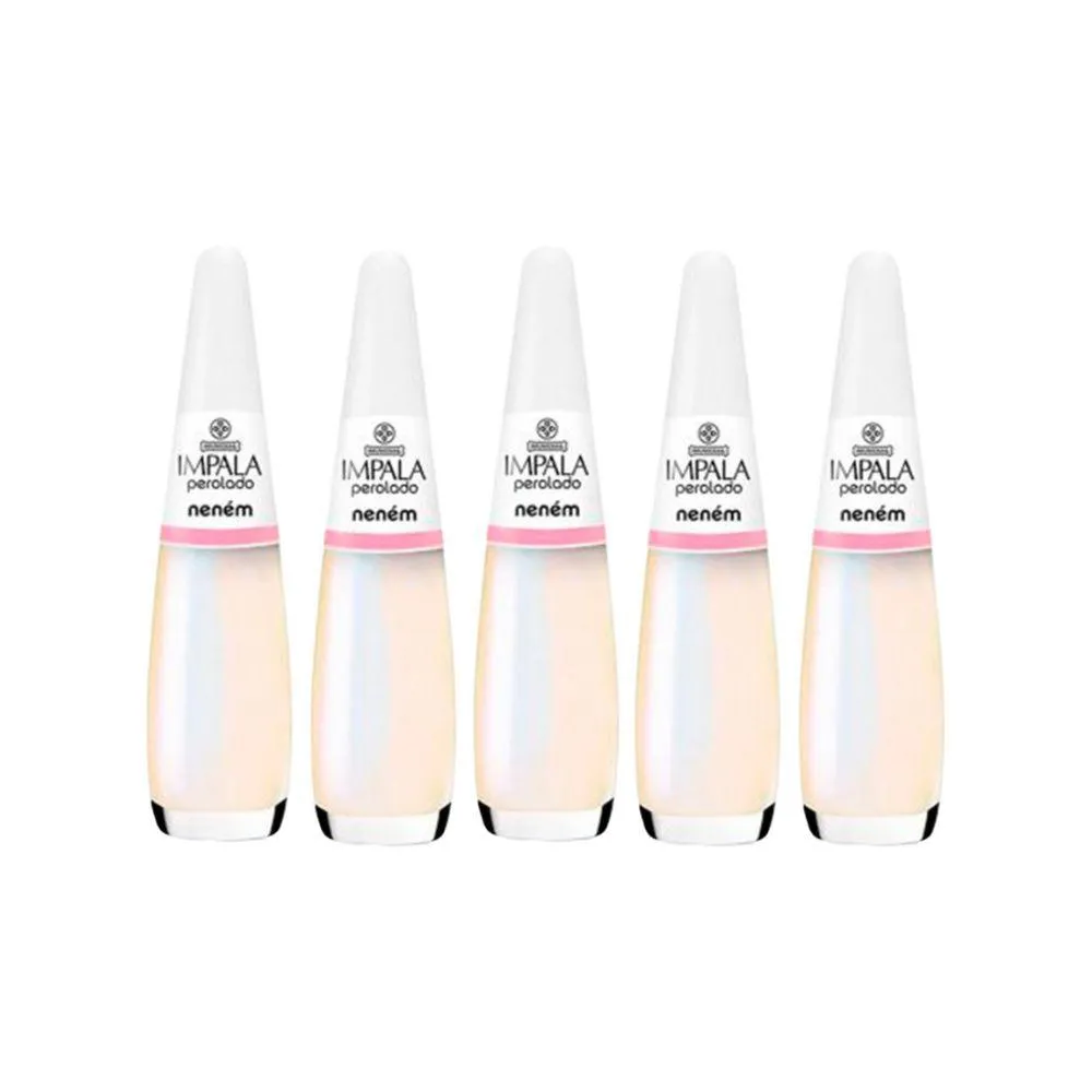 KIT ESMALTE IMPALA PEROLADO NENEM (5 UNIDADES)