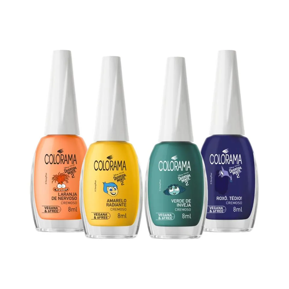 KIT ESMALTES COLORAMA DIVERTIDAMENTE 2 (4 CORES)