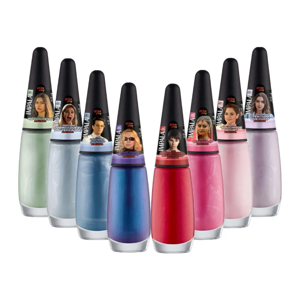 KIT ESMALTE IMPALA GLOBOPLAY (8 PRODUTOS)