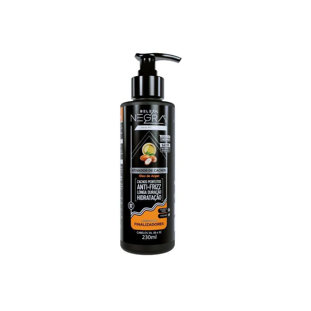ATIVADOR DE CACHOS PREMIUM BELEZA NEGRA ÓLEO ARGAN 230ML