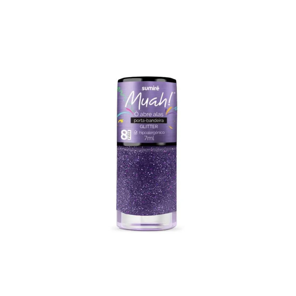 ESMALTE MUAH! GLITTER Ô ABRE ALAS PORTA BANDEIRA 7ML