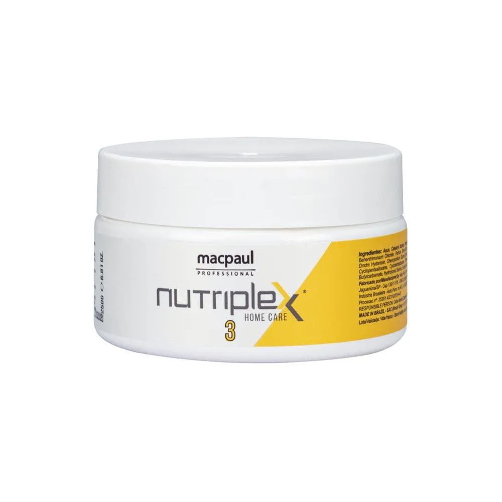 MáSCARA CAPILAR MACPAUL NUTRIPLEX 3 HOME CARE 250GR
