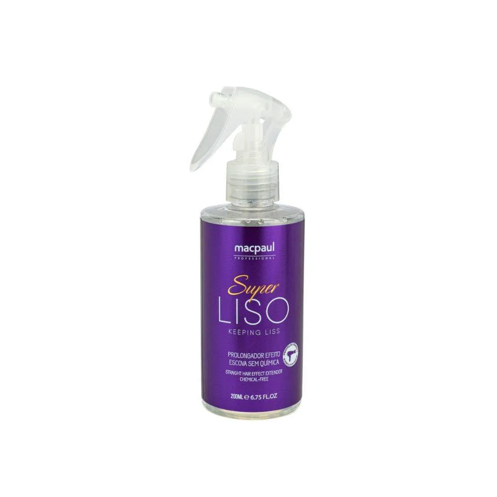 PROTETOR TéRMICO MACPAUL SUPER LISO PROLONGADO EFEITO ESCOVA 200ML
