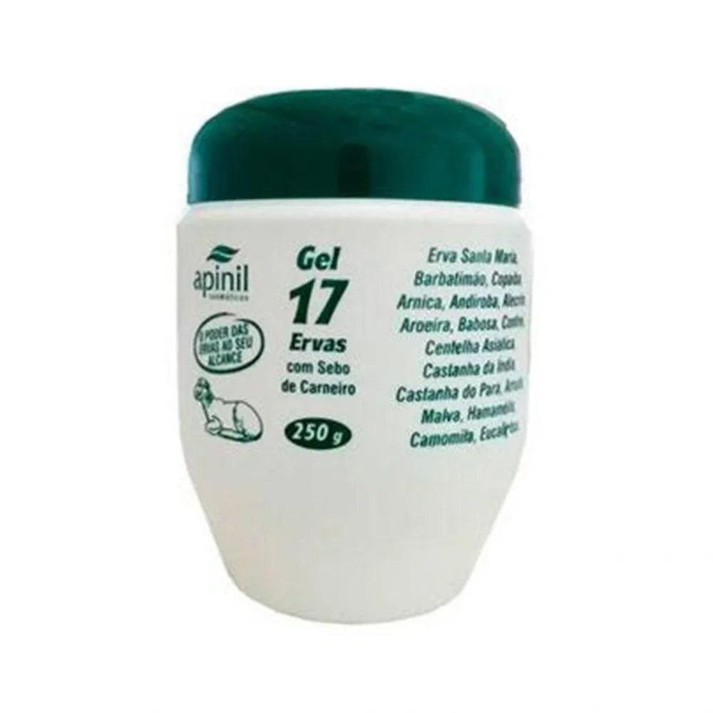 GEL PARA MASSAGEM NATUDEPILL APINIL 17 ERVAS POTE 250G