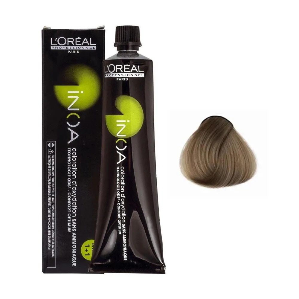 COLORAçãO SEM AMôNIA L´ORéAL PROFISSIONNEL PARIS INOA 6.0 LOURO ESCURO 60GR