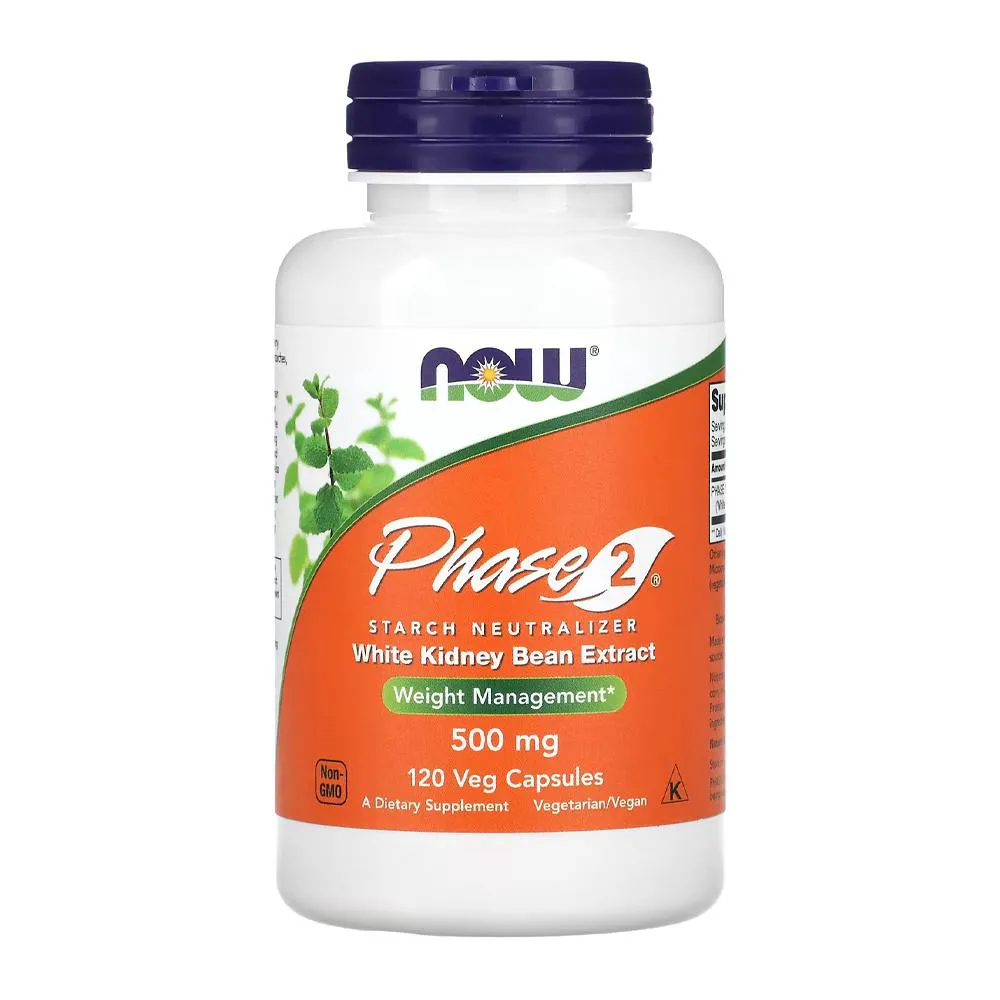 PHASE 2 500MG NOW FOODS 120 VEG CáPSULAS IMPORTADO