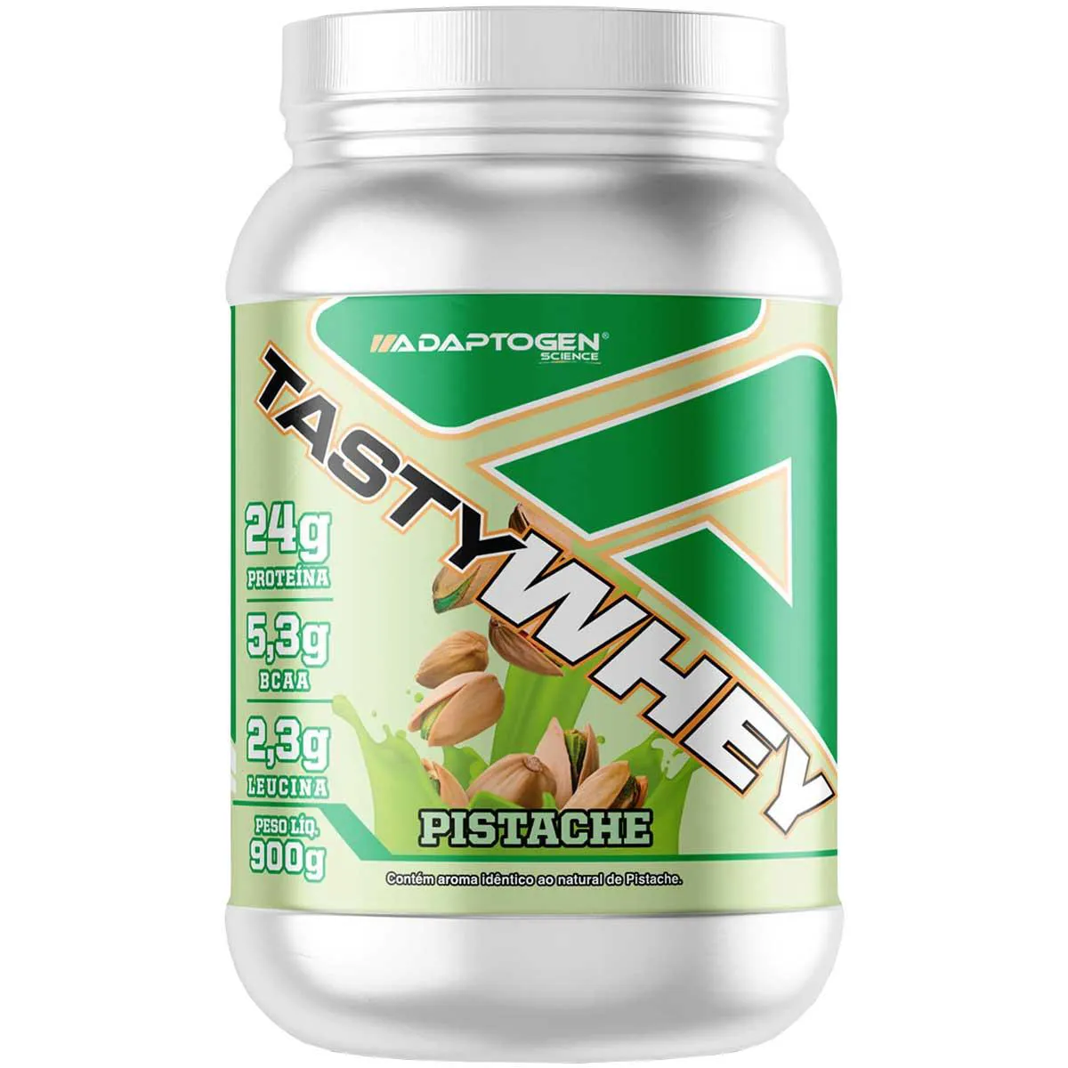 SUPLEMENTO TASTY WHEY 3W 900G GOURMET ADAPTOGEN PISTACHE