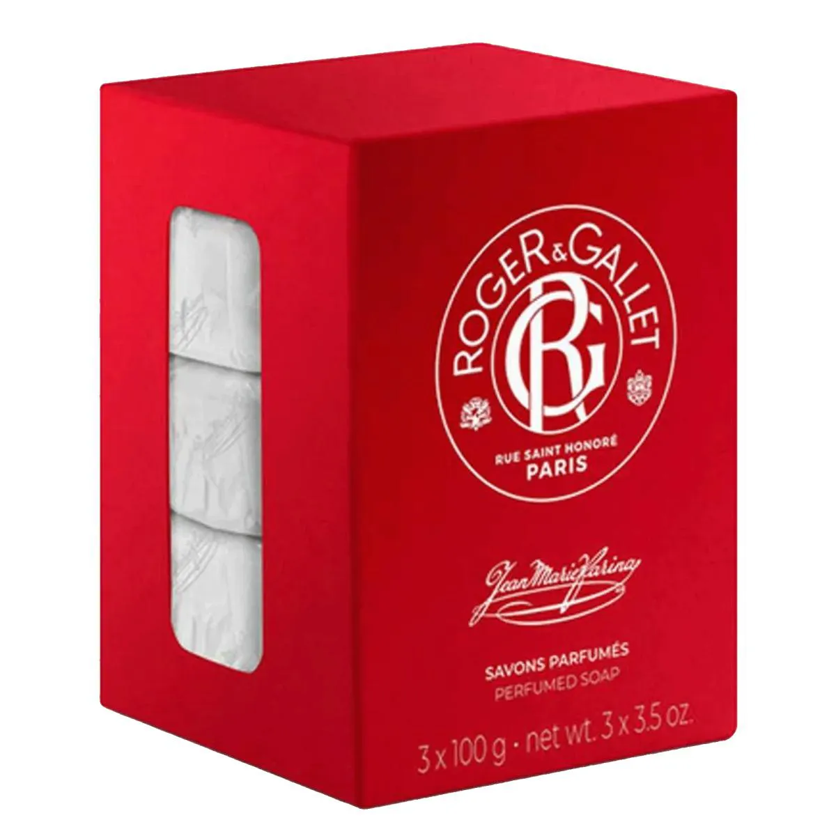ROGER & GALLET PARIS JEAN MARIE FARINA SAVONS - CONJUNTO SABONETE PERFUMADO 300G