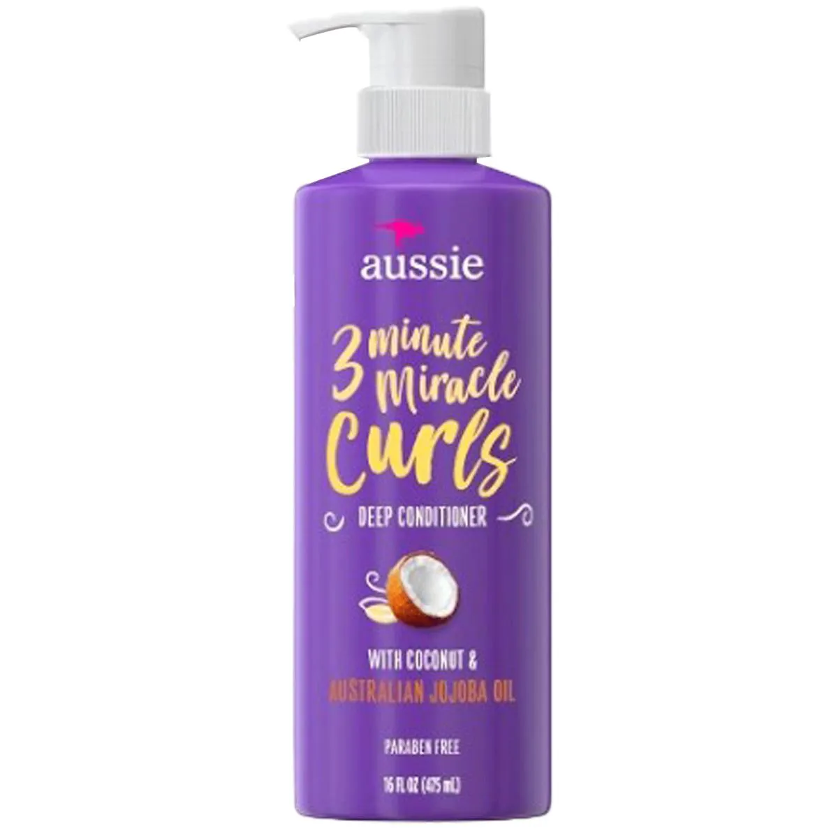AUSSIE 3 MINUTE MIRACLE CURLS COONUT & AISTRALIAN JOJOBA OIL - CONDICIONADOR 475ML