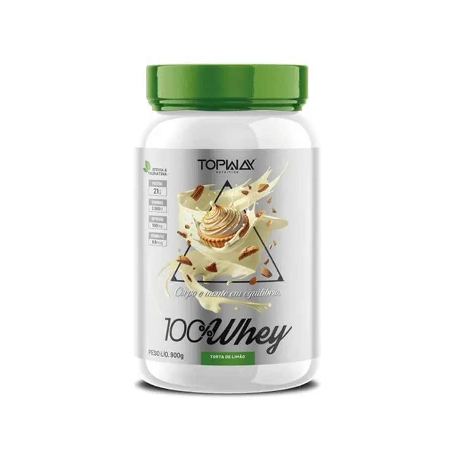 WHEY PROTEIN SABOR TORTA DE LIMãO 900G TOPWAY NUTRITION