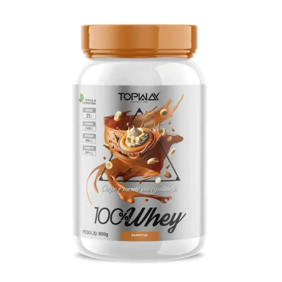WHEY PROTEIN SABOR BANOFFEE 900G TOPWAY NUTRITION