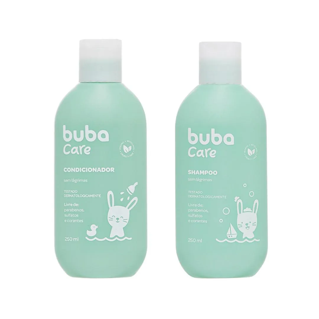KIT BUBA CARE SHAMPOO + CONDICIONADOR SEM LáGRIMAS 250ML