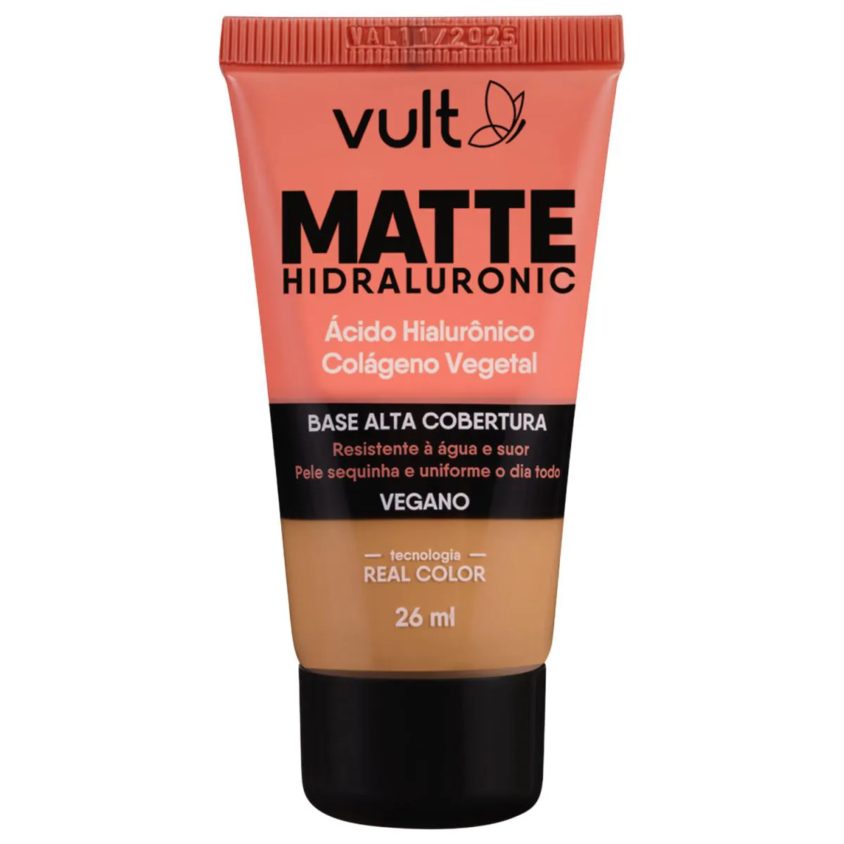 VULT BASE ALTA COBERTURA VEGANO MATTE HIDRALURONIC V320 26ML (7899852022598)