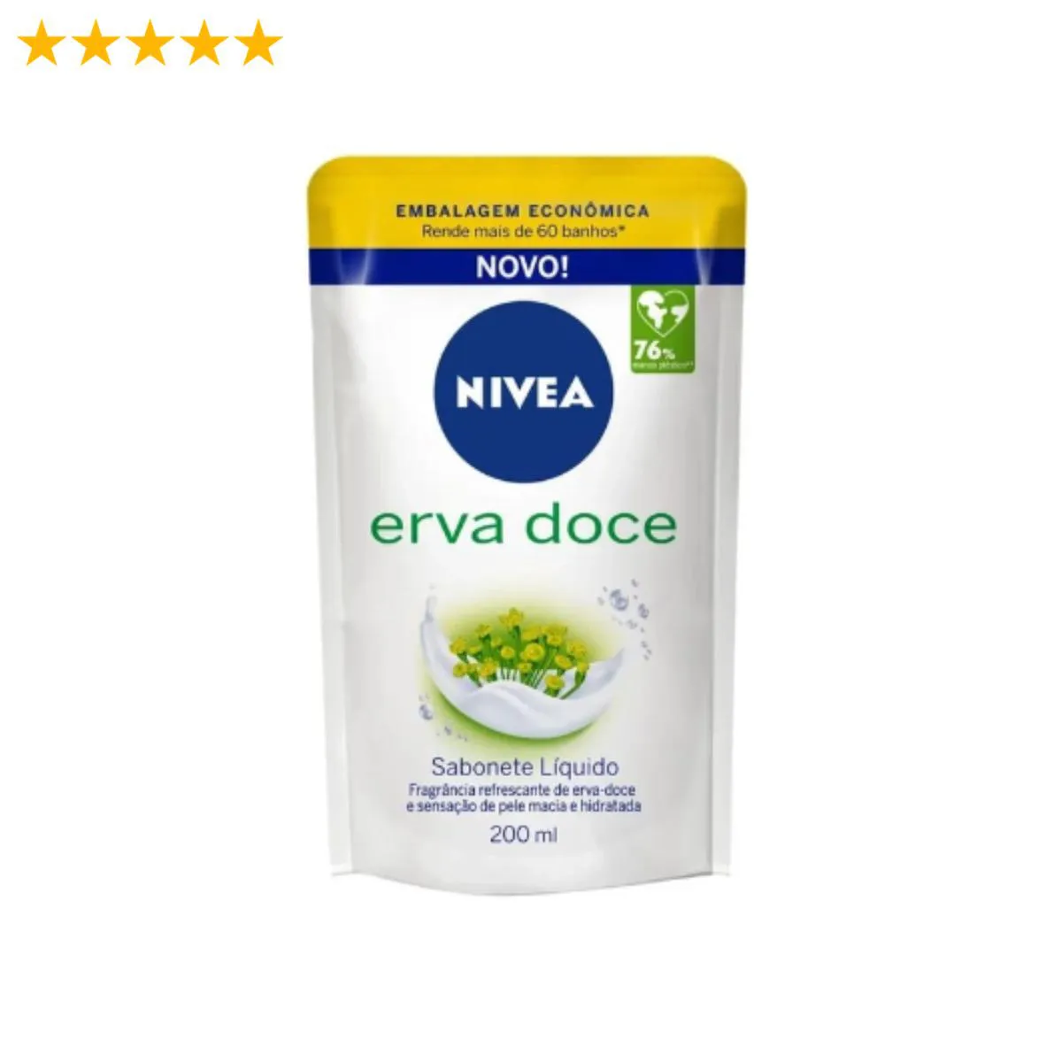 NIVEA SABONETE LíQUIDO REFIL ERVA DOCE - 200ML