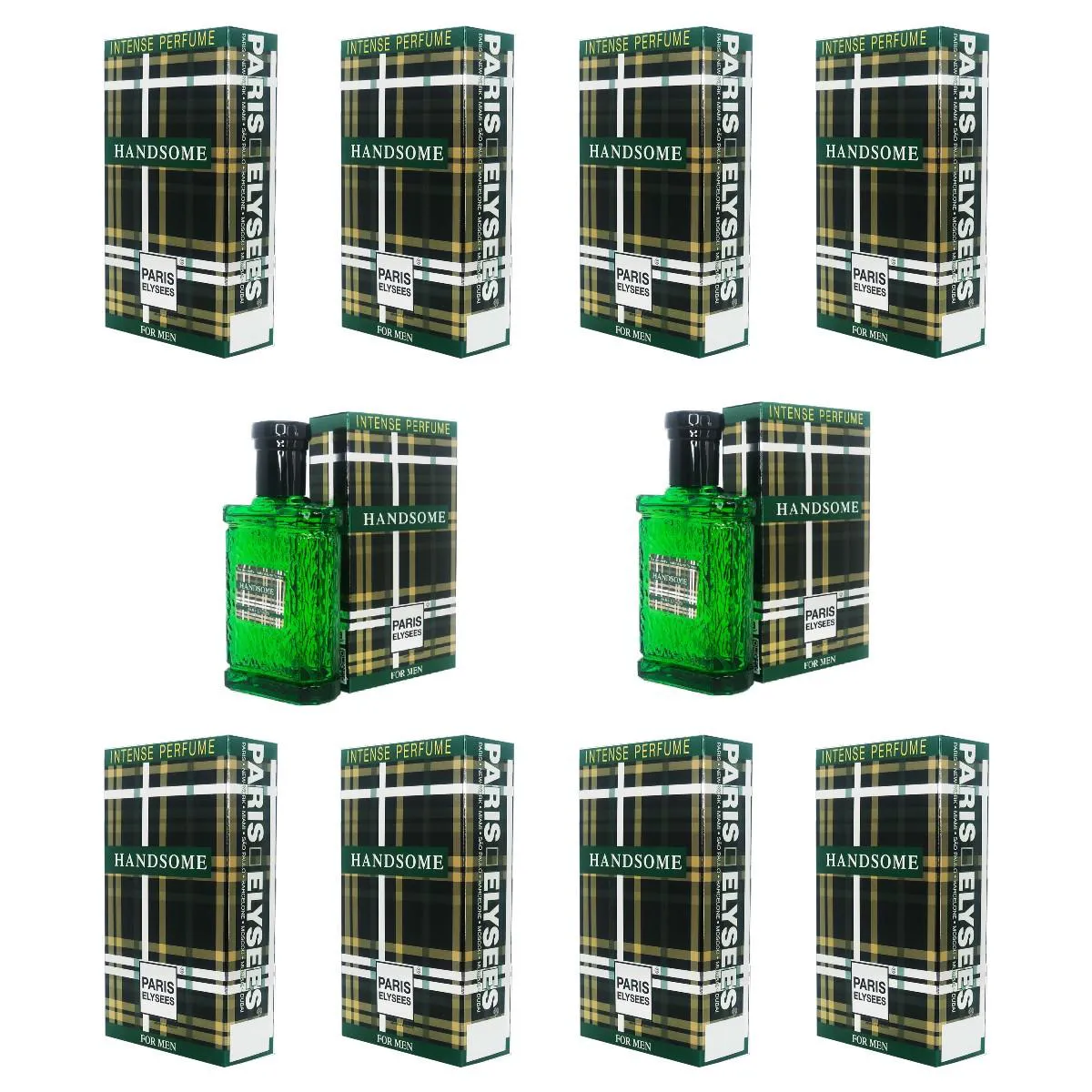 KIT ATACADO COM 10 PERFUMES HANDSOME GREEN 100ML REVENDA