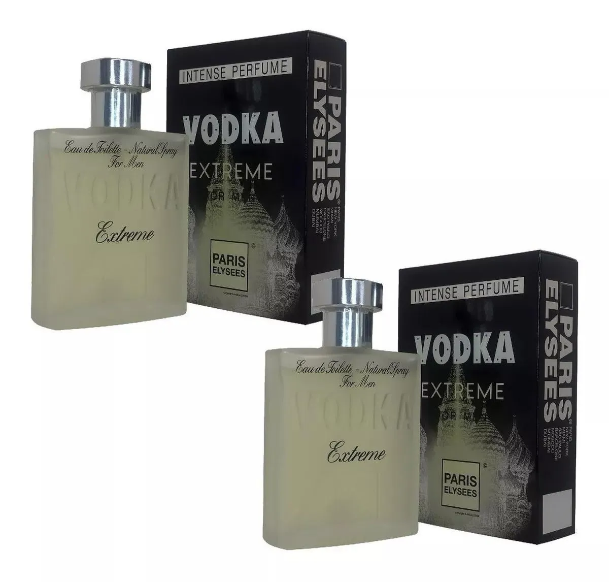 KIT 2 PERFUMES VODKA EXTREME 100ML MASCULINO FOR MEN