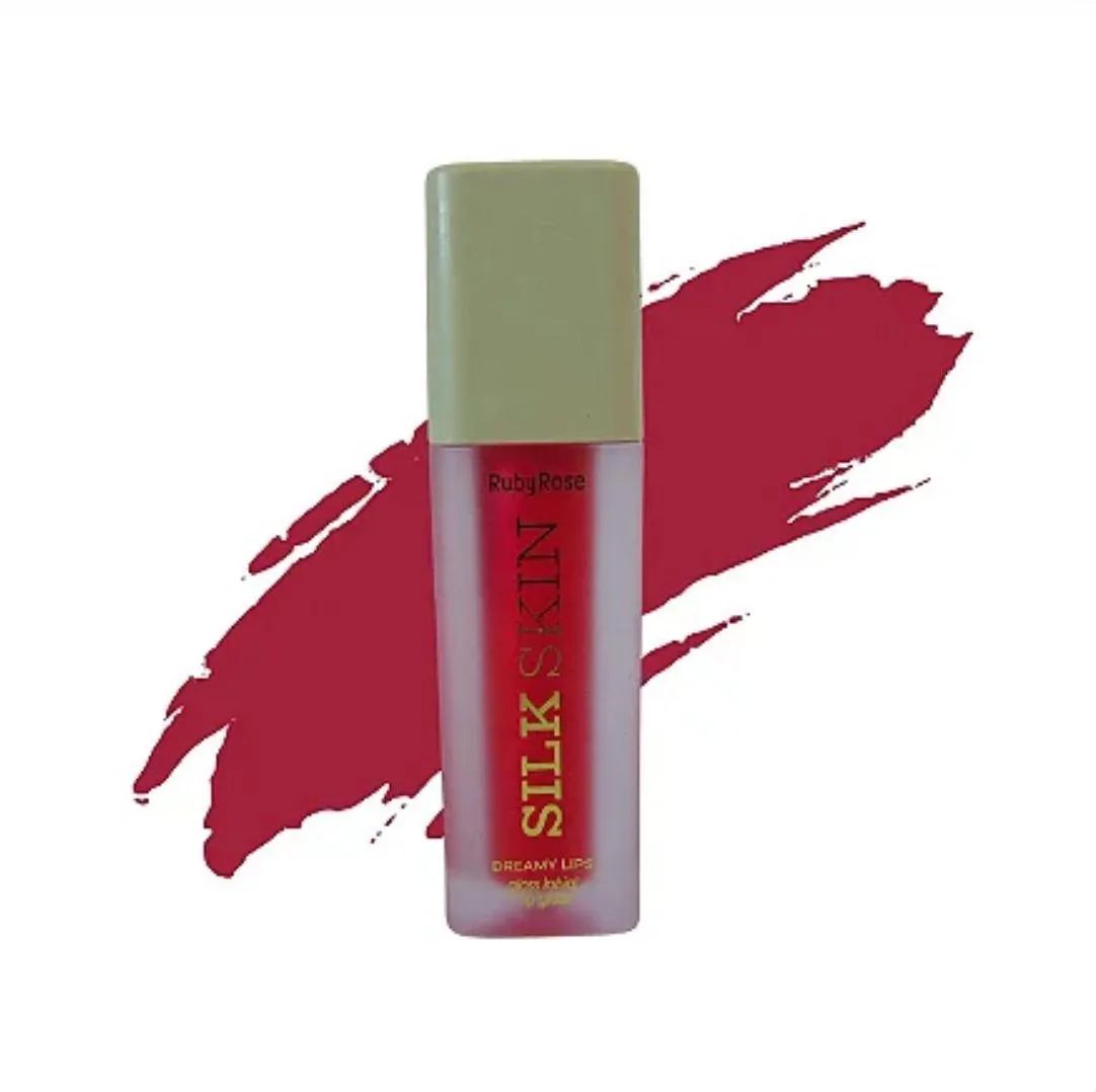 GLOSS LABIAL DREAM LIPS RED SHIMMER HBF72002 SILK SKIN RUBYROSE