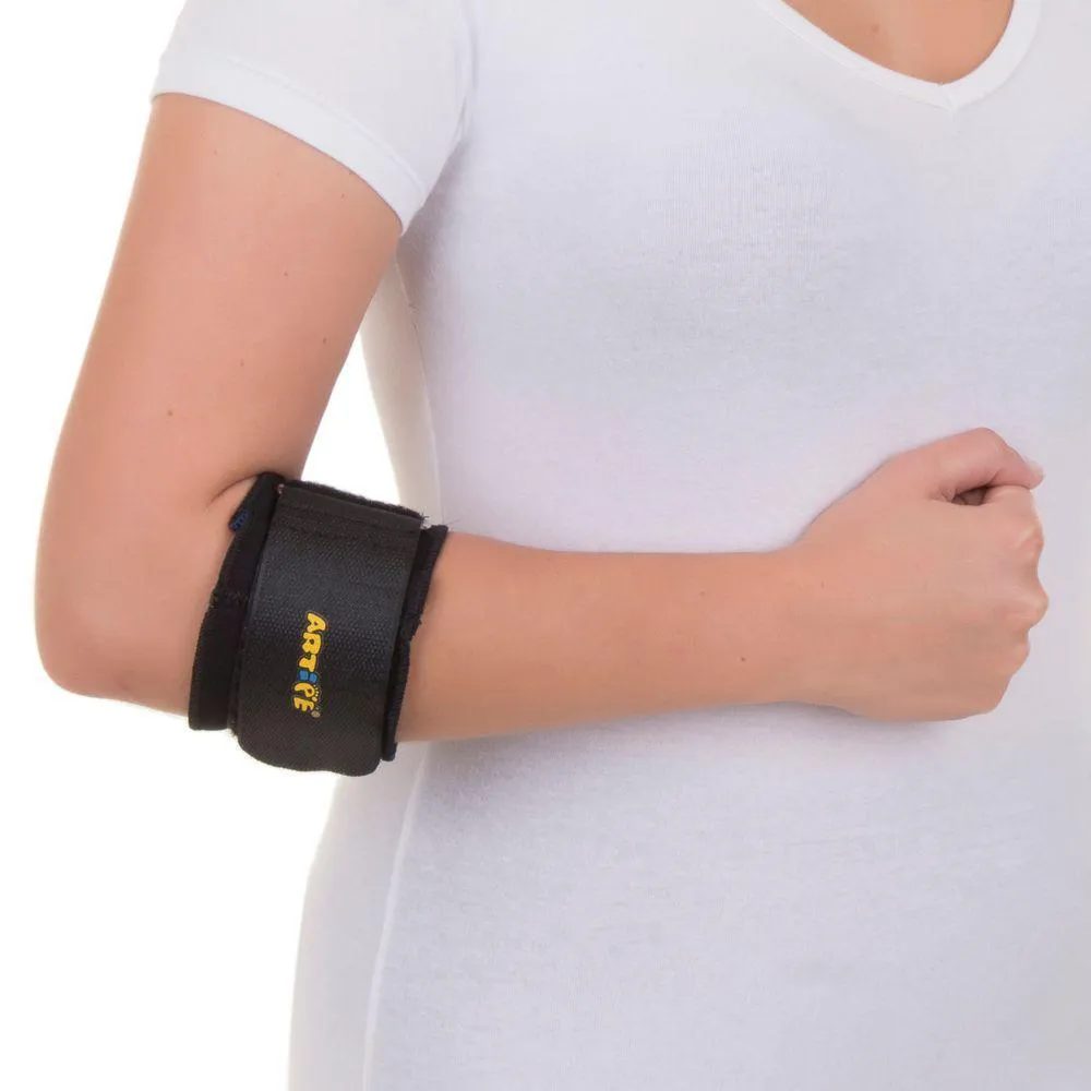 CINTA TENNIS ELBOW ANTEBRAçO DOR EPICONDILITE BILATERAL PRETO ARTIPé GG