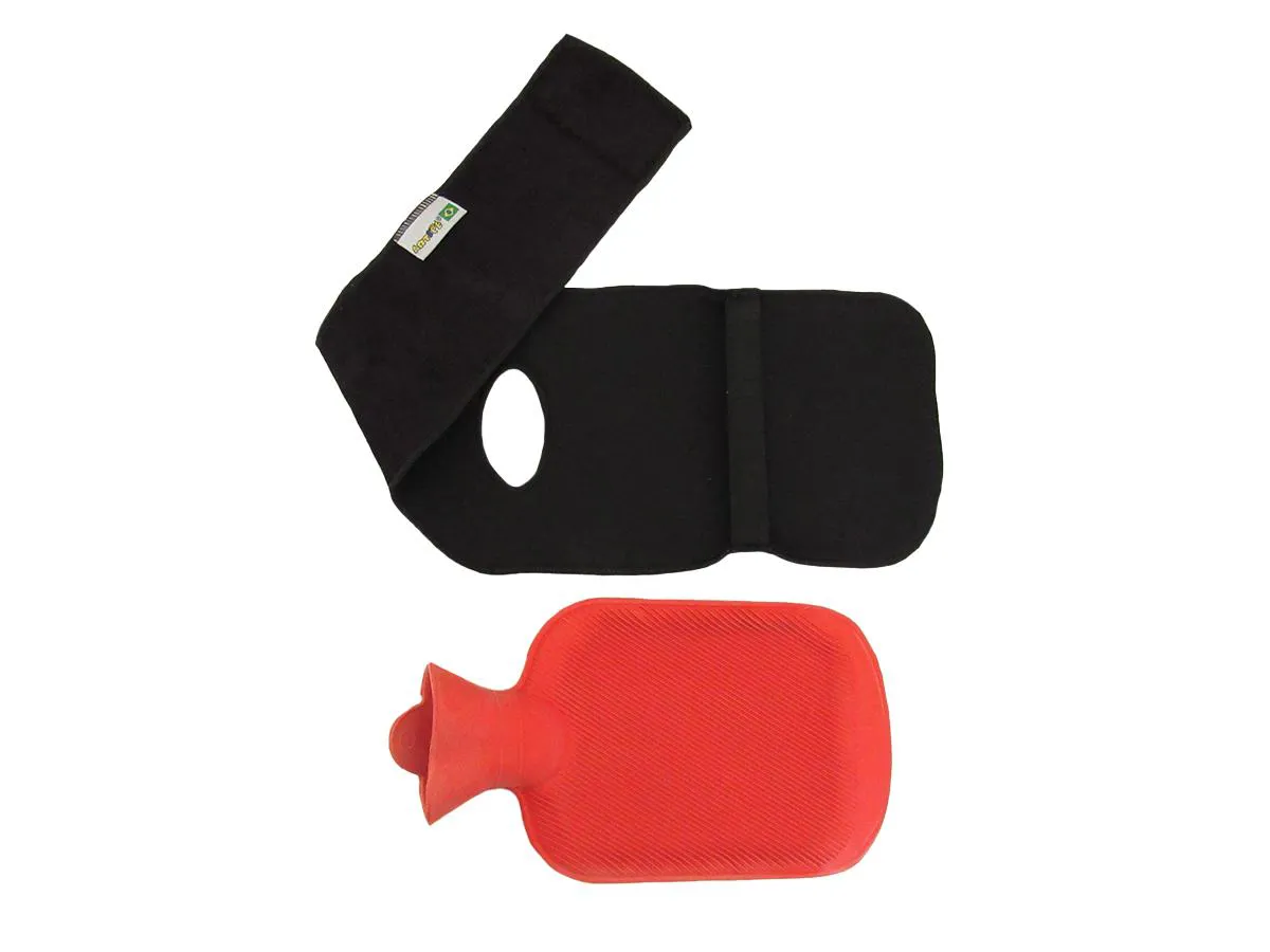 KIT CINTA + BOLSA TéRMICA EMBORRACHADA DE JOELHO PRETO ARTIPé