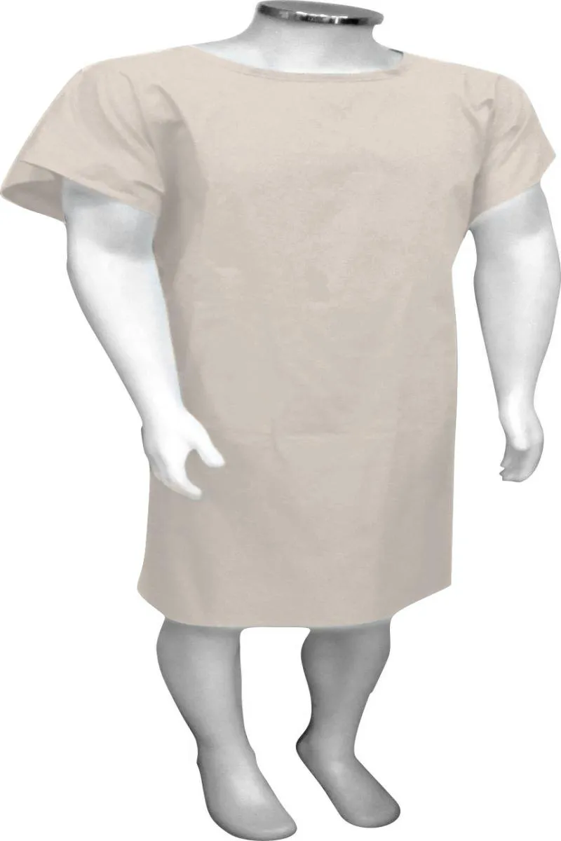 CAMISOLA CIRúRGICA HOSPITALAR COM MANGA P/ PACIENTES UNISSEX ARTIPé Bege
