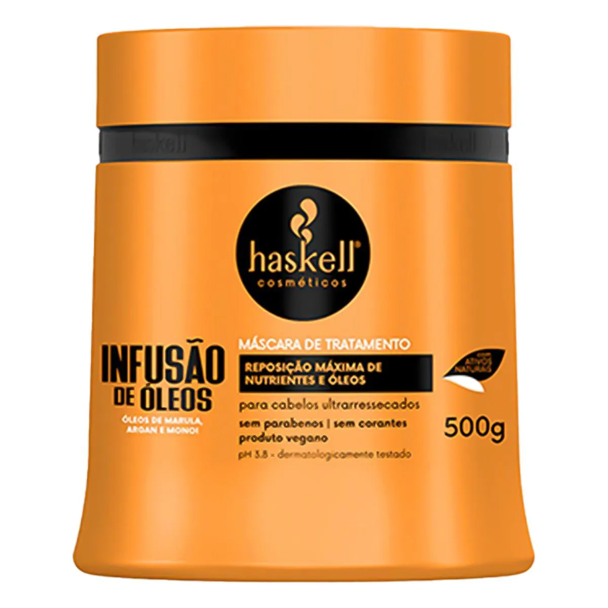 HASKELL INFUSãO DE OLEOS MáSCARA DE TRATAMENTO 500G