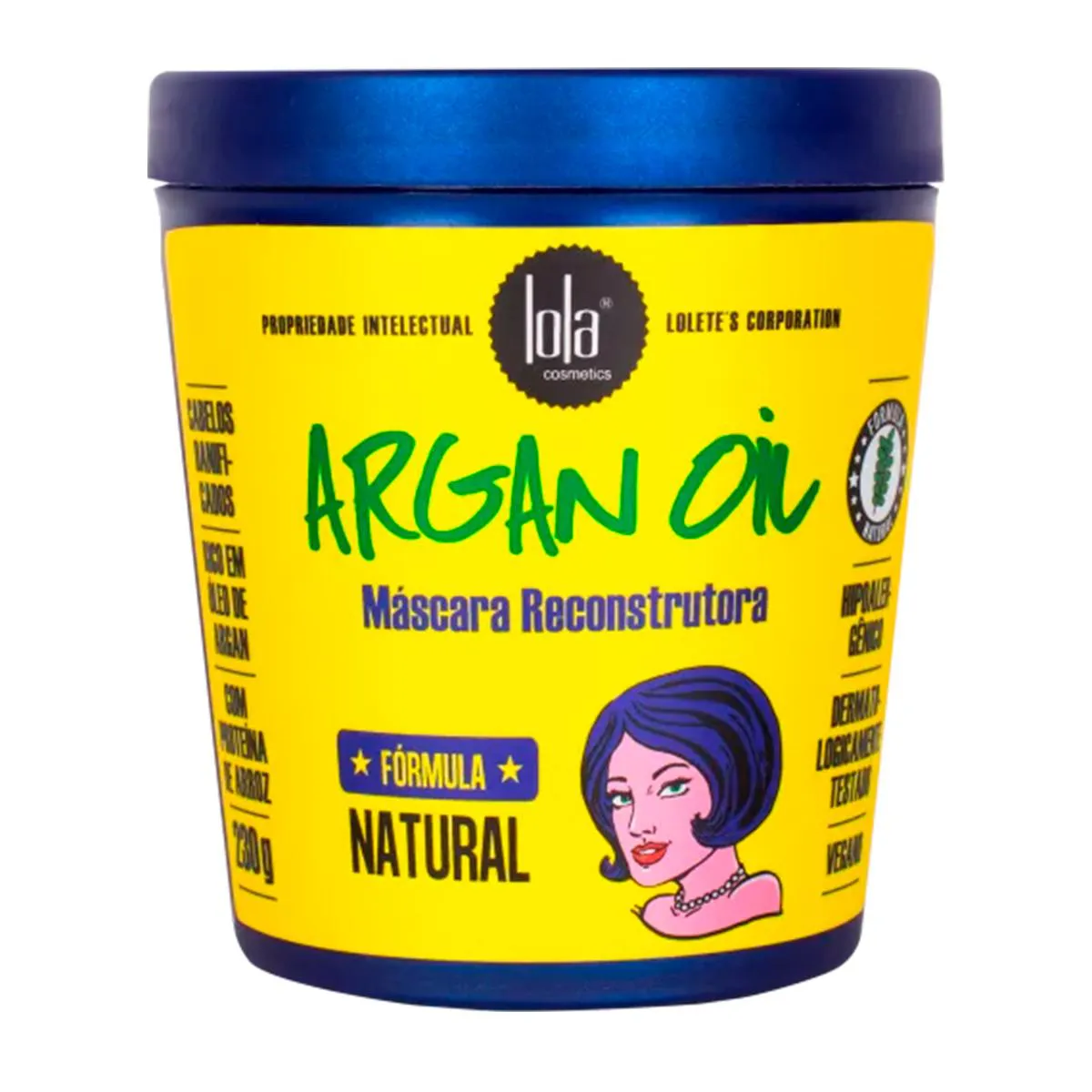 LOLA ARGAN OIL MáSCARA RECONSTRUTORA 230G