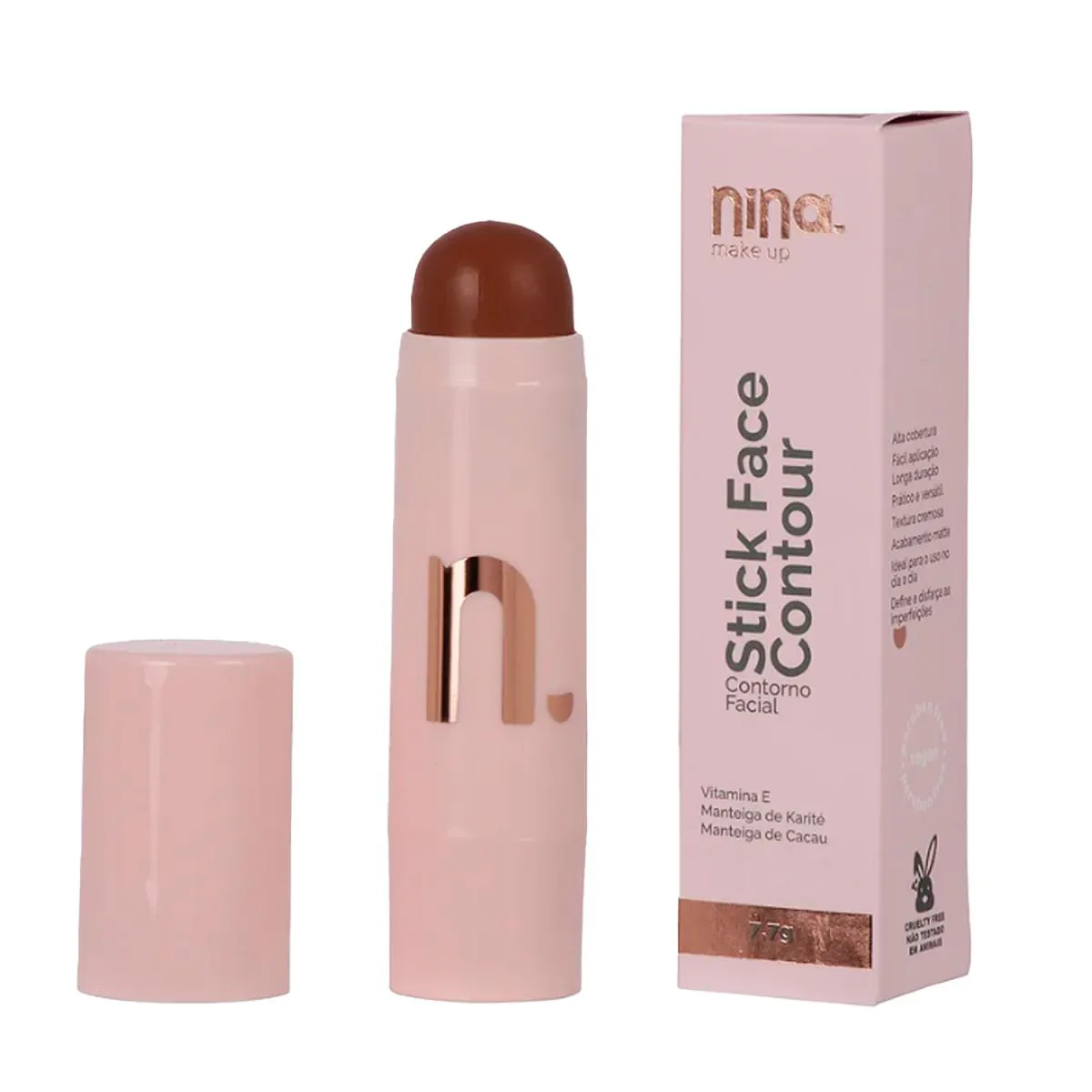 NINA MAKE UP STICK FACE CONTOUR CONTORNO FACIAL COR 01