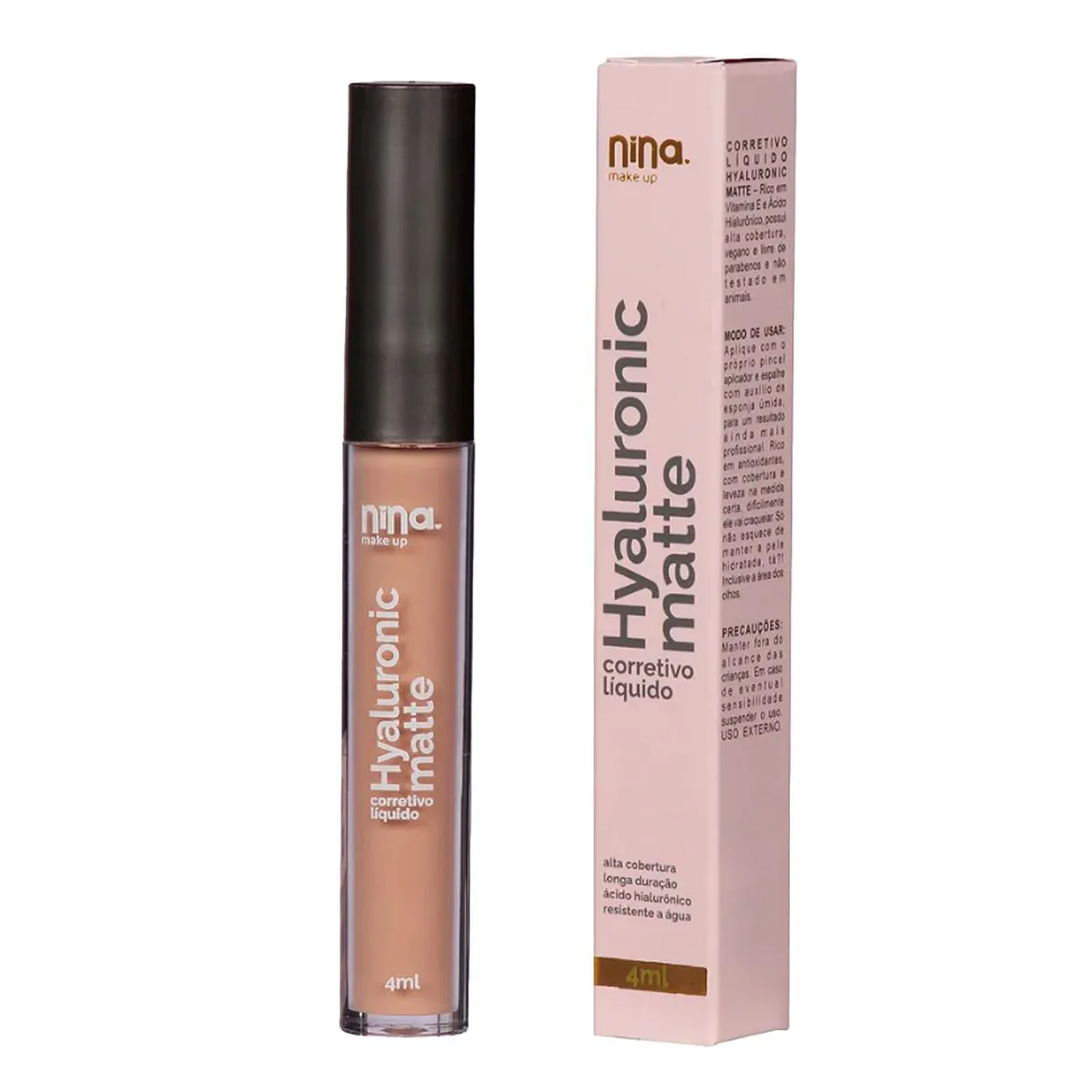 NINA MAKE UP HYALUROINC MATTE CORRETIVO LíQUIDO COR 01