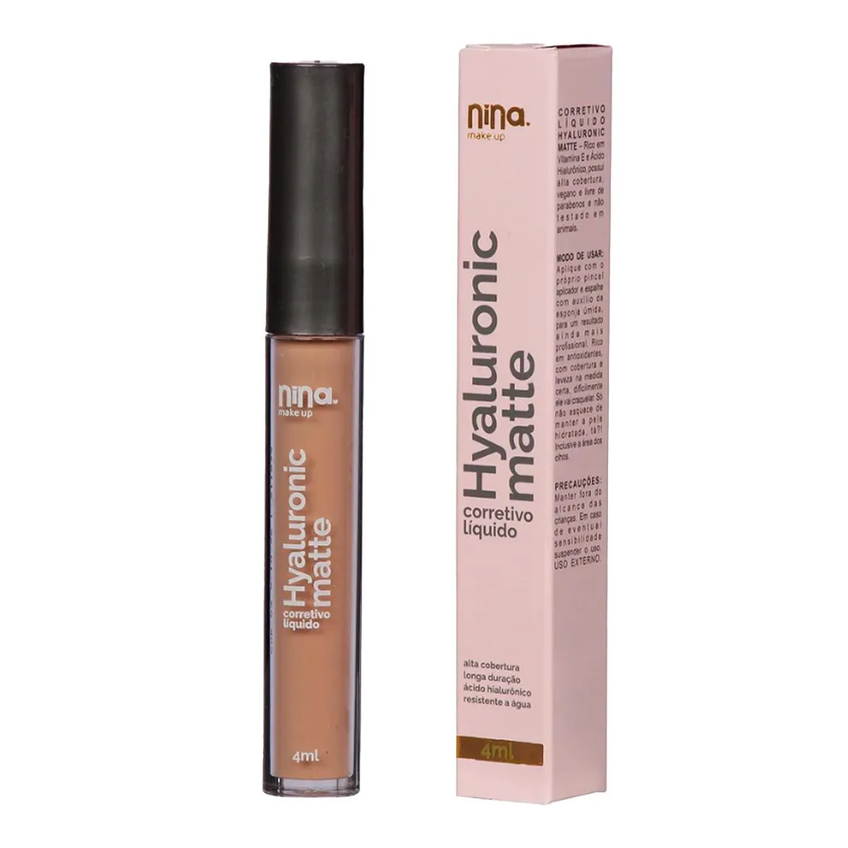 NINA MAKE UP HYALUROINC MATTE CORRETIVO LíQUIDO COR 03