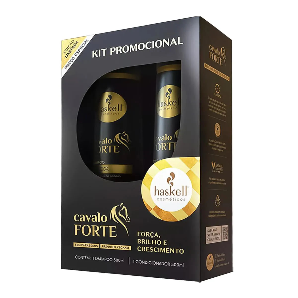 HASKELL CAVALO FORTE KIT SHAMPOO + CONDICIONADOR 500ML